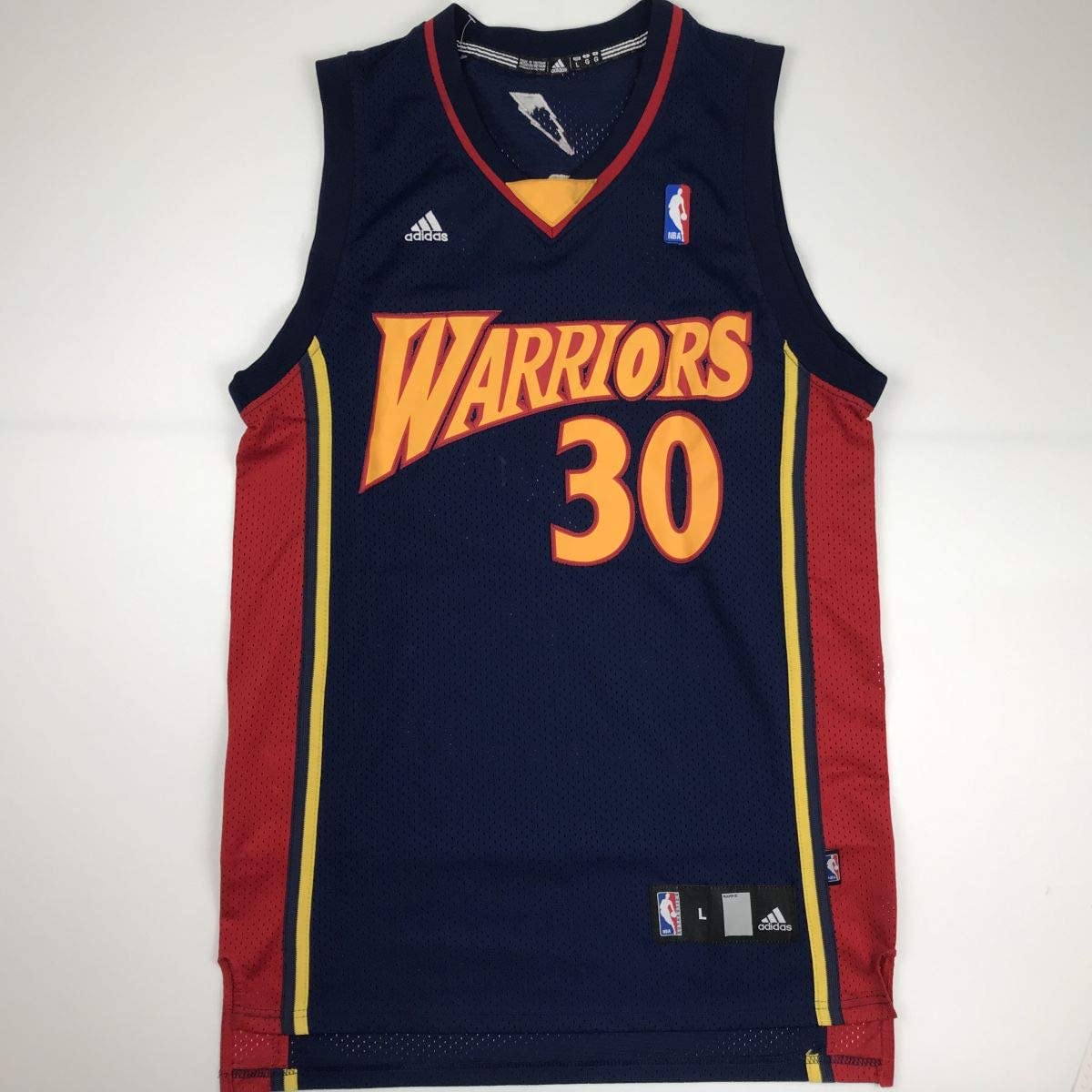 Autographed/Signed Stephen Steph Curry Golden State Blue Rookie Basketball Jersey Beckett BAS COA