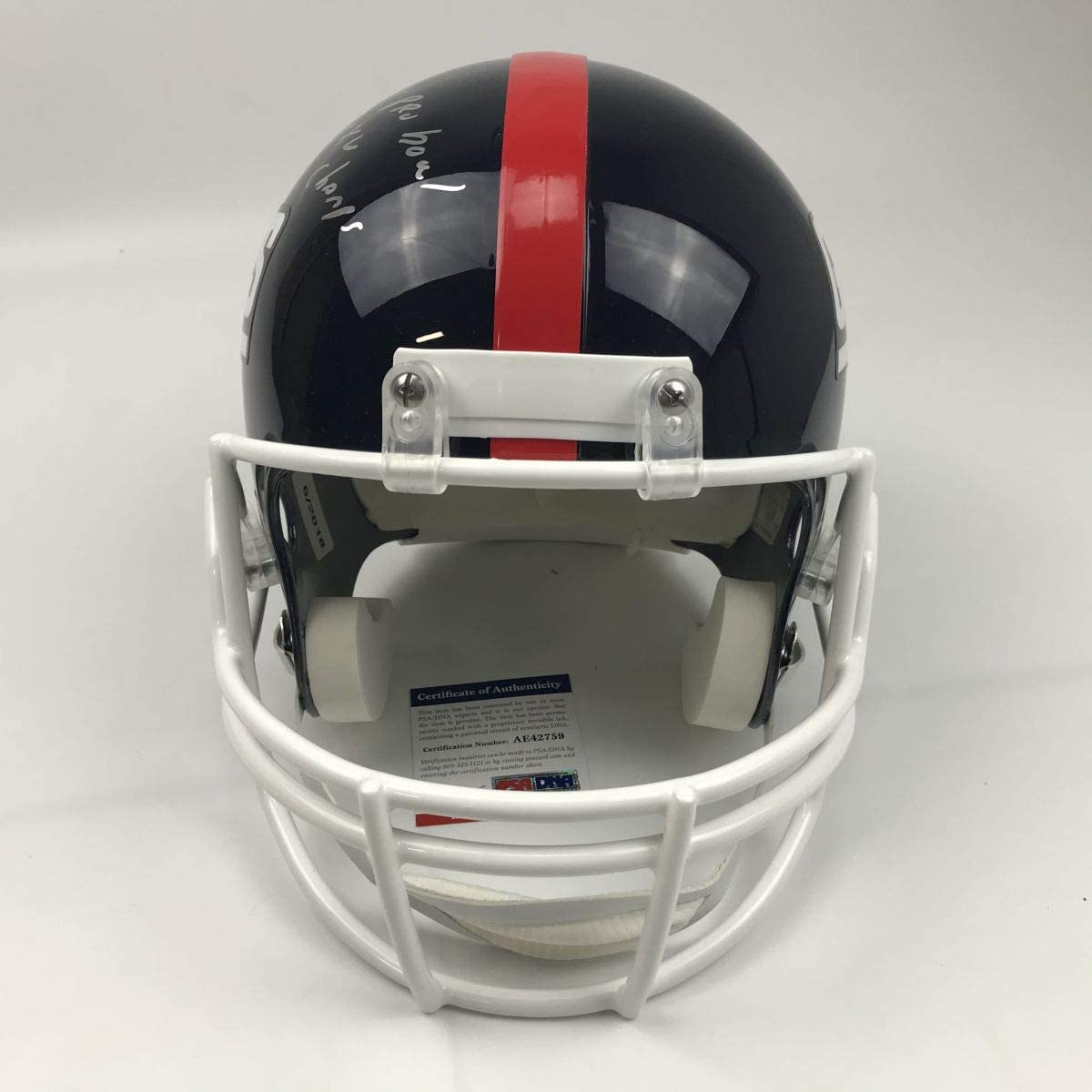 Autographed/Signed Rodney Hampton Inscribed New York Giants Full Size FS F/S Replica Football Helmet PSA/DNA COA