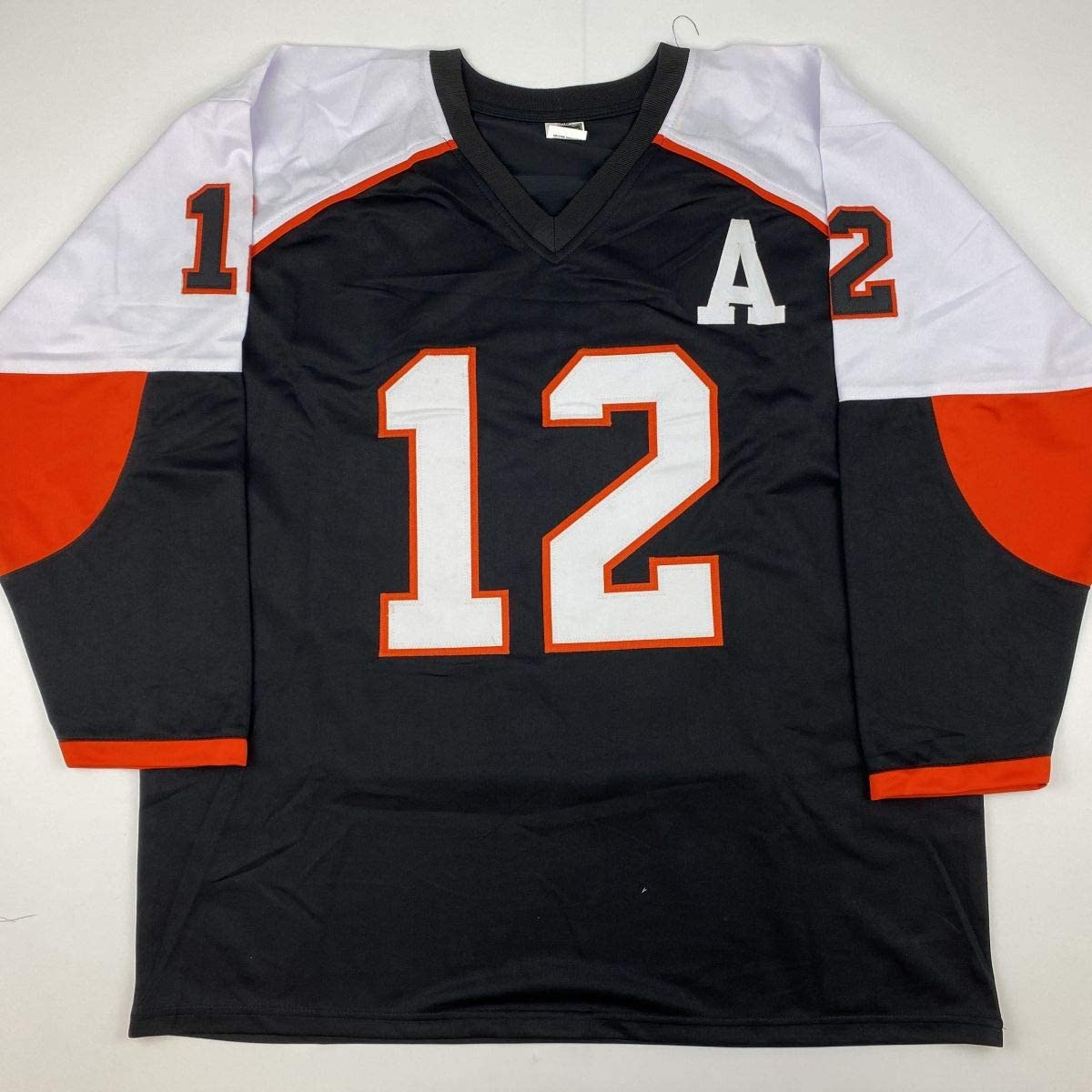 Autographed/Signed Simon Gagne Philadelphia Black Hockey Jersey JSA COA