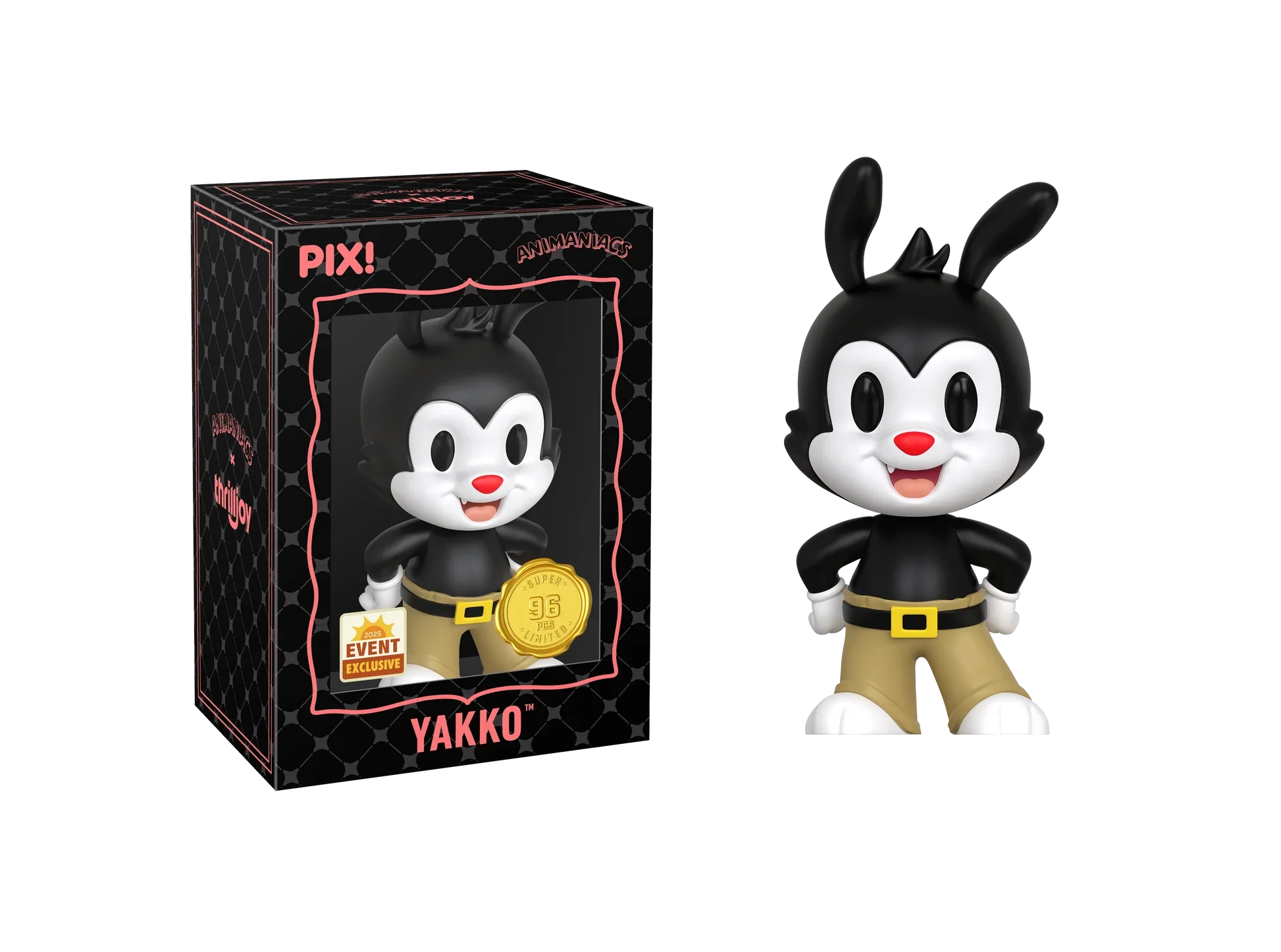 [Thrilljoy] [EXCLUSIVE] Animaniacs - Wakko LE6000 PIX Vinyl Figure (1 in 6 Chance at Chase)