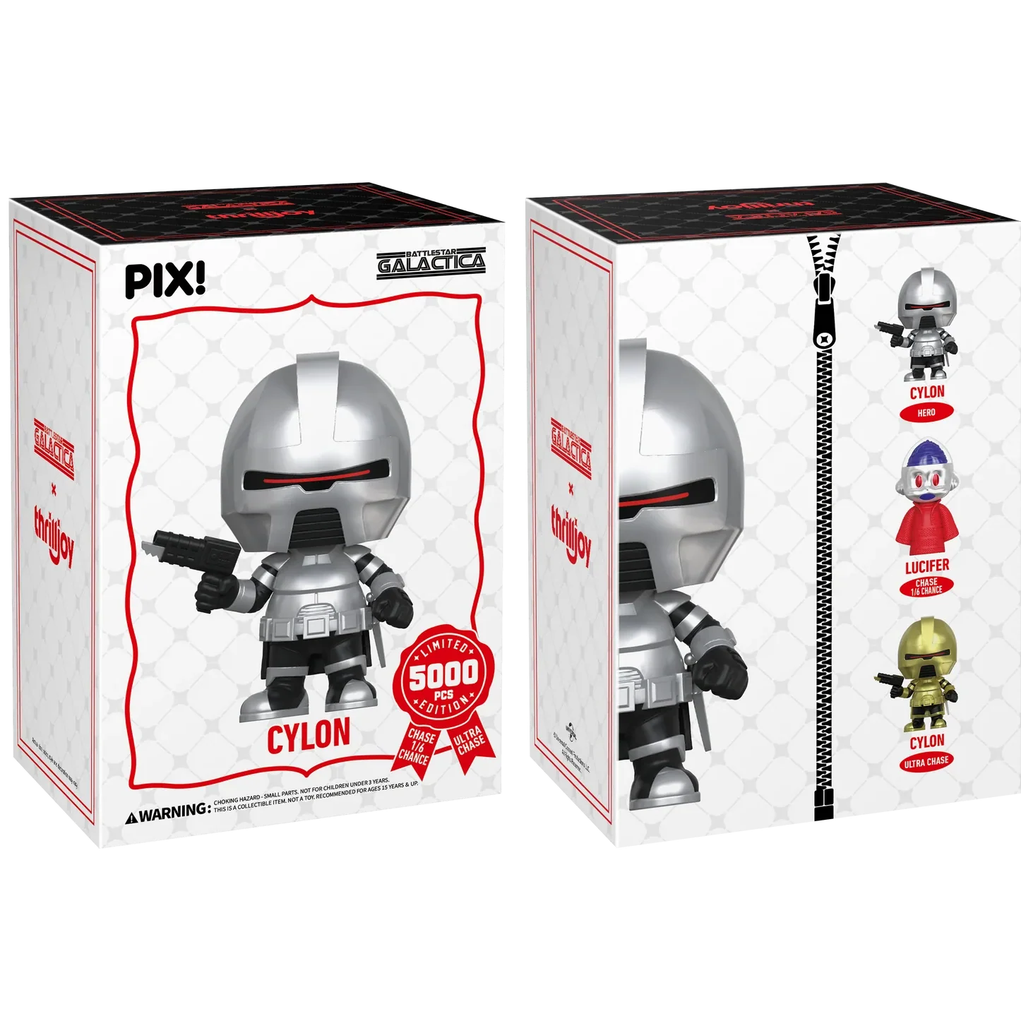 [Thrilljoy] Battlestar Galactica - Cylon LE5000 PIX Vinyl Figure (1 in 6 Chance at Chase)