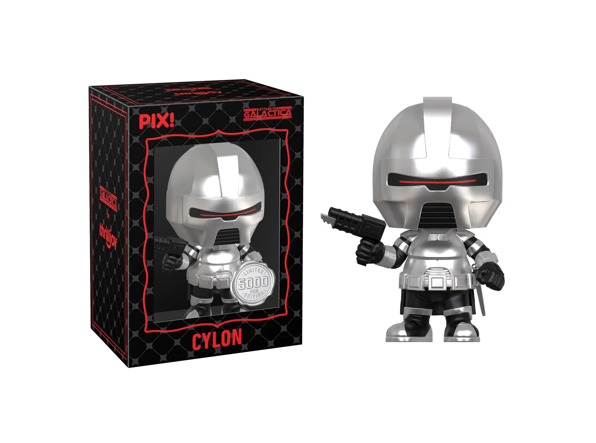 [Thrilljoy] Battlestar Galactica - Cylon LE5000 PIX Vinyl Figure (1 in 6 Chance at Chase)