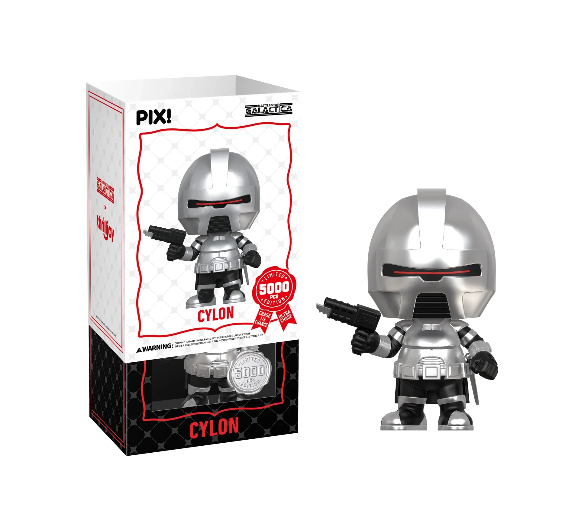 [Thrilljoy] Battlestar Galactica - Cylon LE5000 PIX Vinyl Figure (1 in 6 Chance at Chase)
