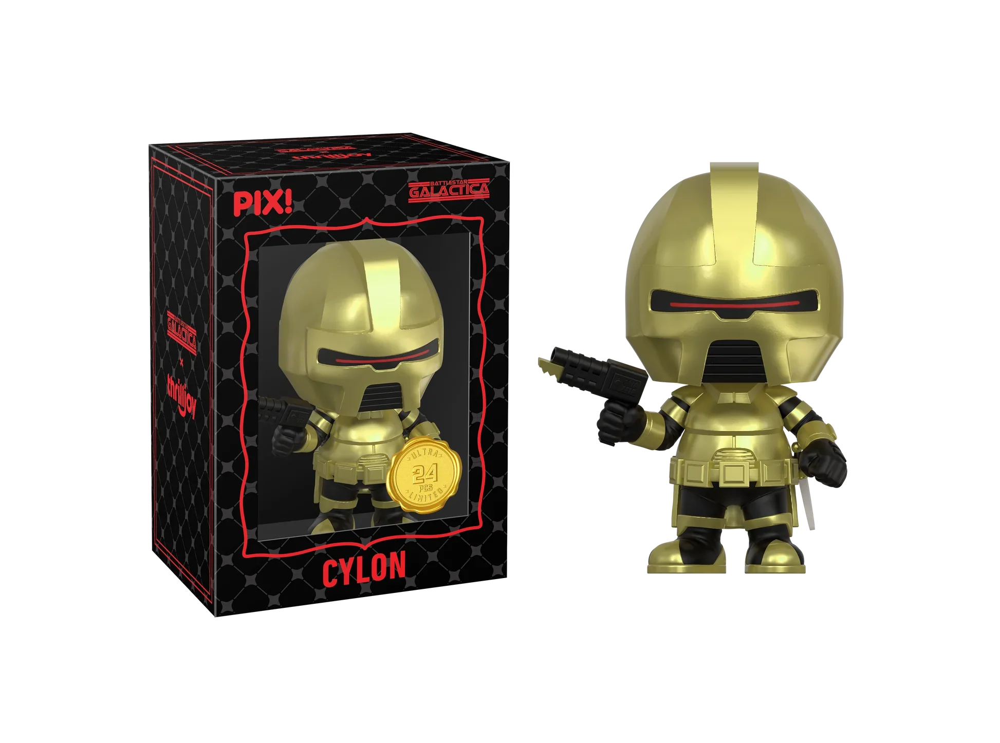[Thrilljoy] Battlestar Galactica - Cylon LE5000 PIX Vinyl Figure (1 in 6 Chance at Chase)