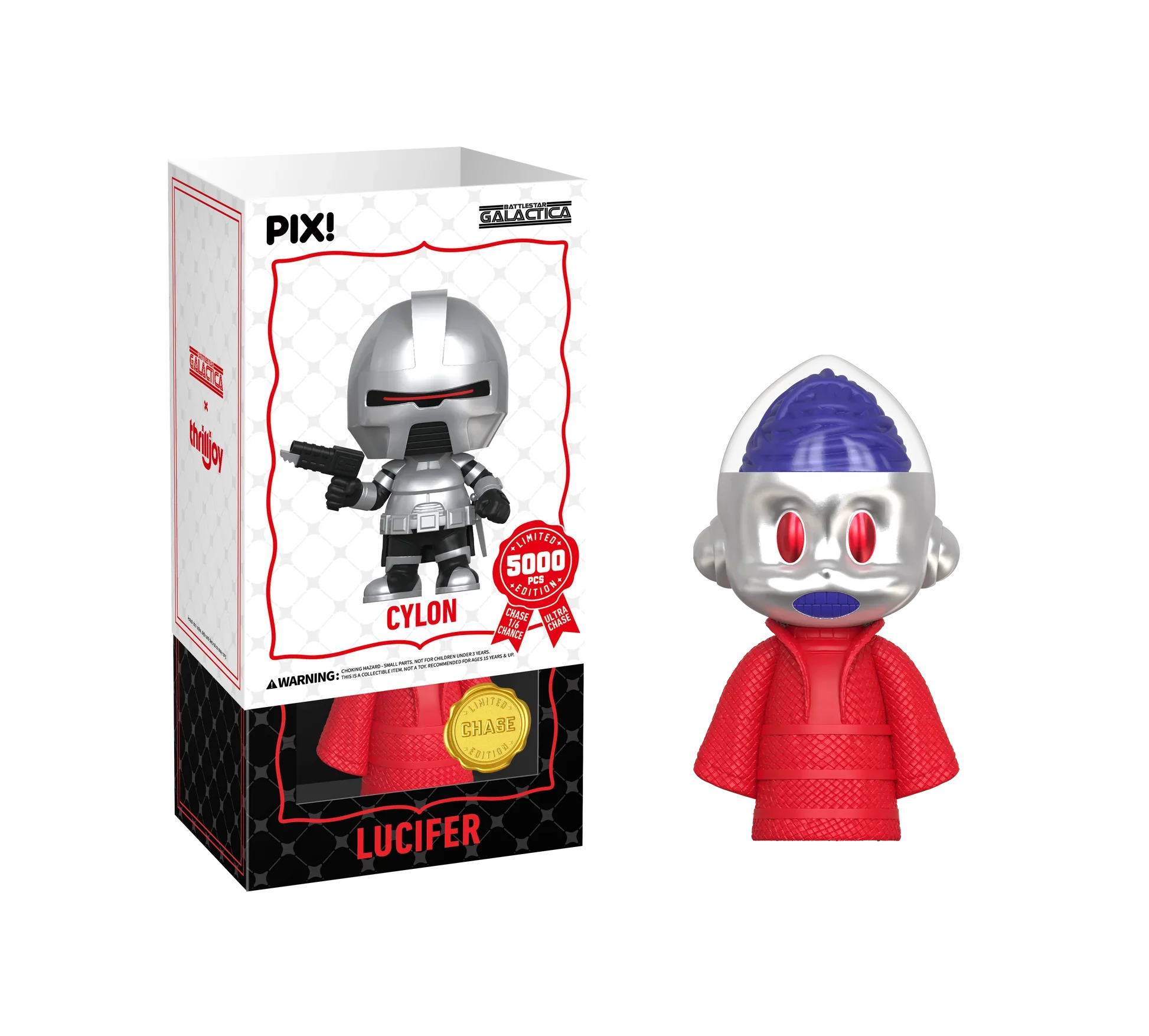 [Thrilljoy] Battlestar Galactica - Cylon LE5000 PIX Vinyl Figure (1 in 6 Chance at Chase)