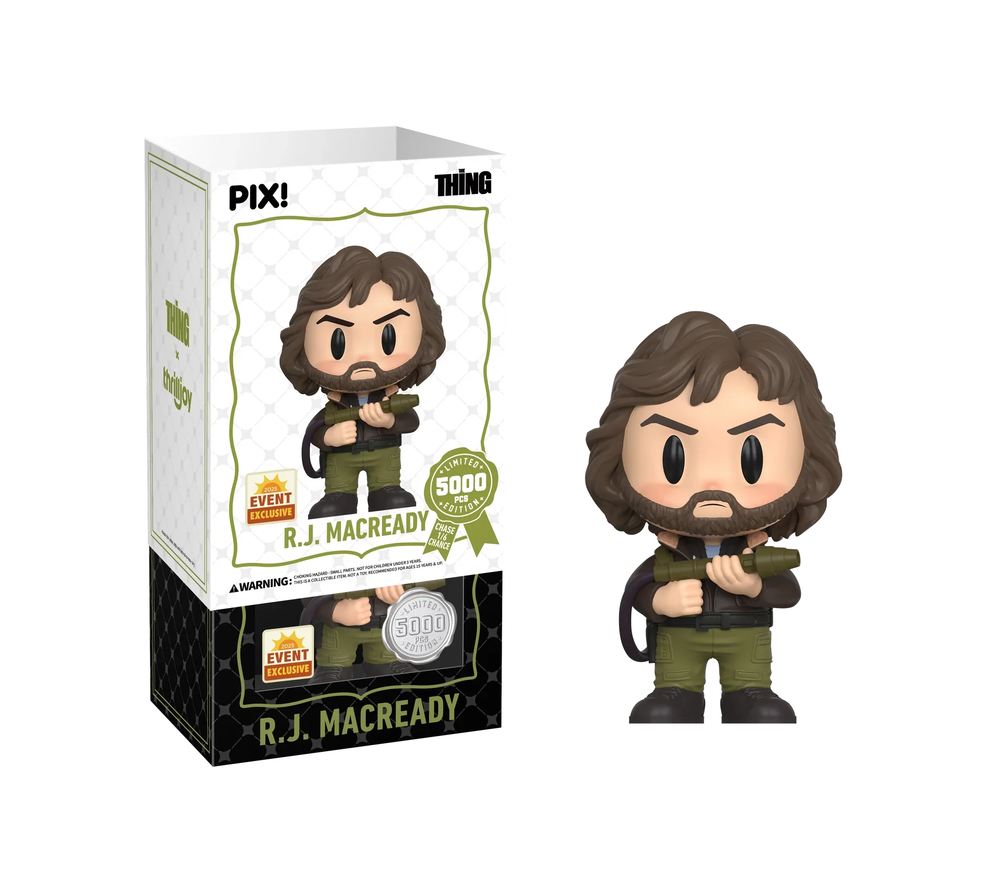 [Thrilljoy] [EXCLUSIVE] The Thing - R.J. MacReady LE5000 PIX Vinyl Figure (1 in 6 Chance at Chase)