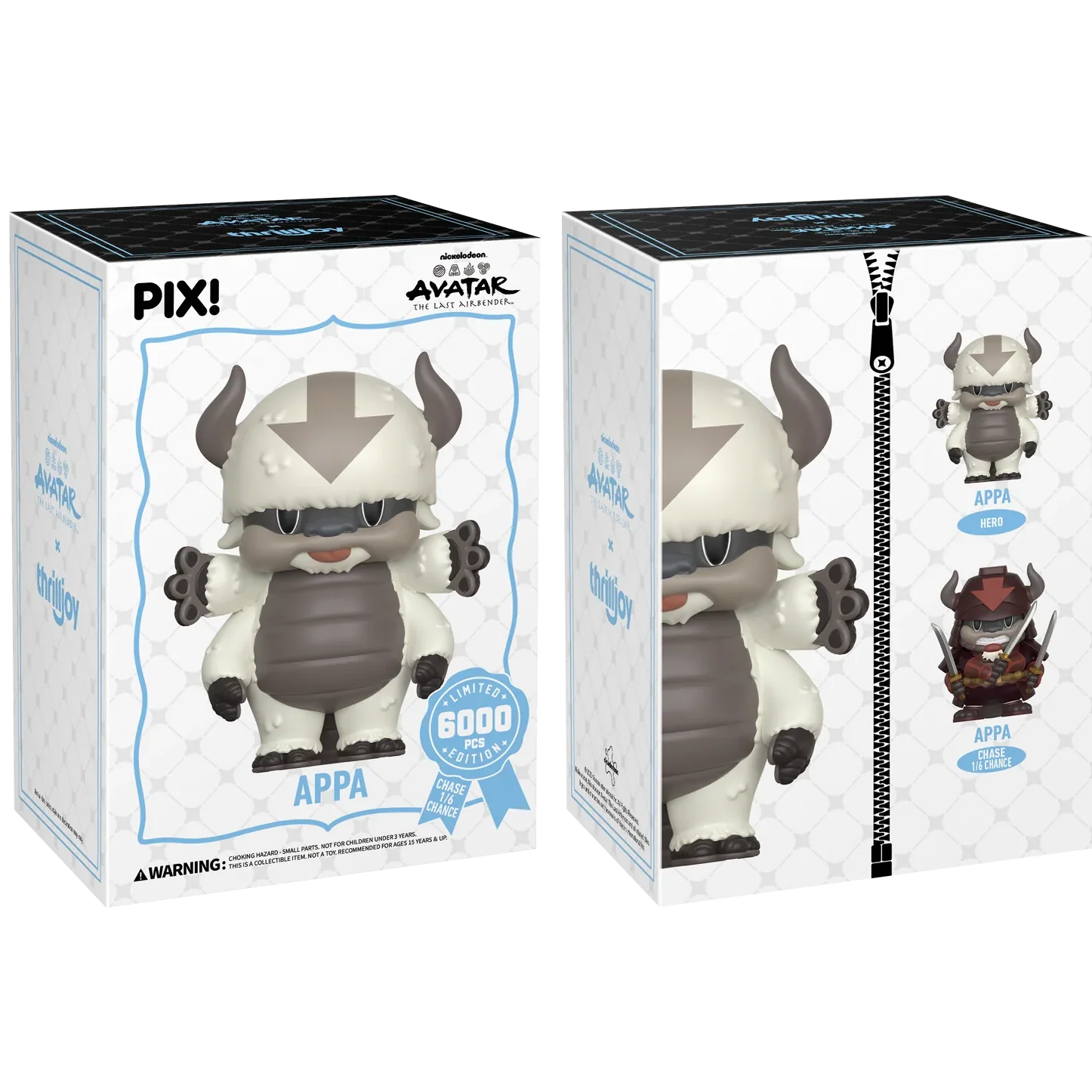 [Thrilljoy] Avatar The Last Airbender - Appa LE6000 PIX Vinyl Figure (1 in 6 Chance at Chase)