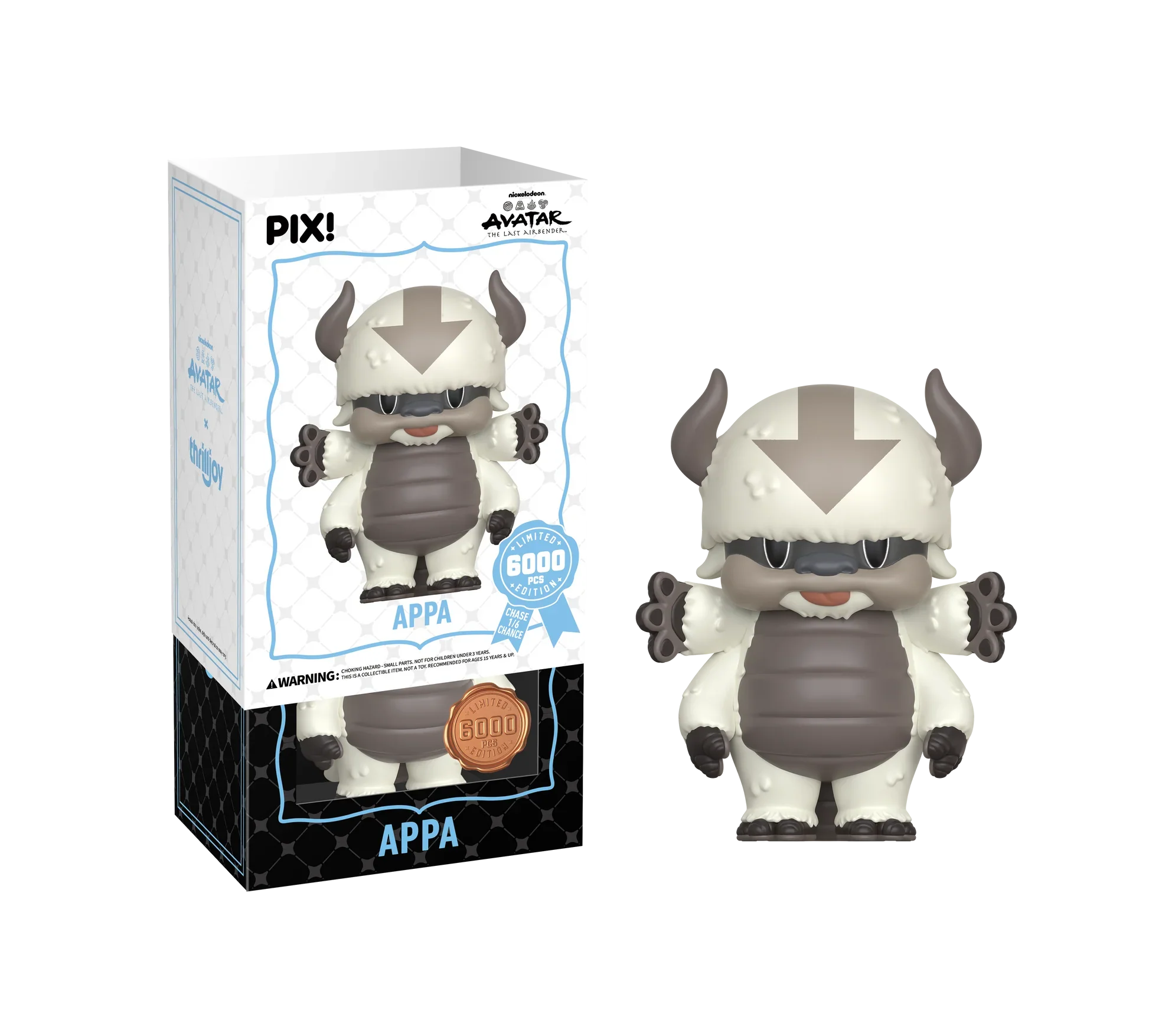 [Thrilljoy] Avatar The Last Airbender - Appa LE6000 PIX Vinyl Figure (1 in 6 Chance at Chase)