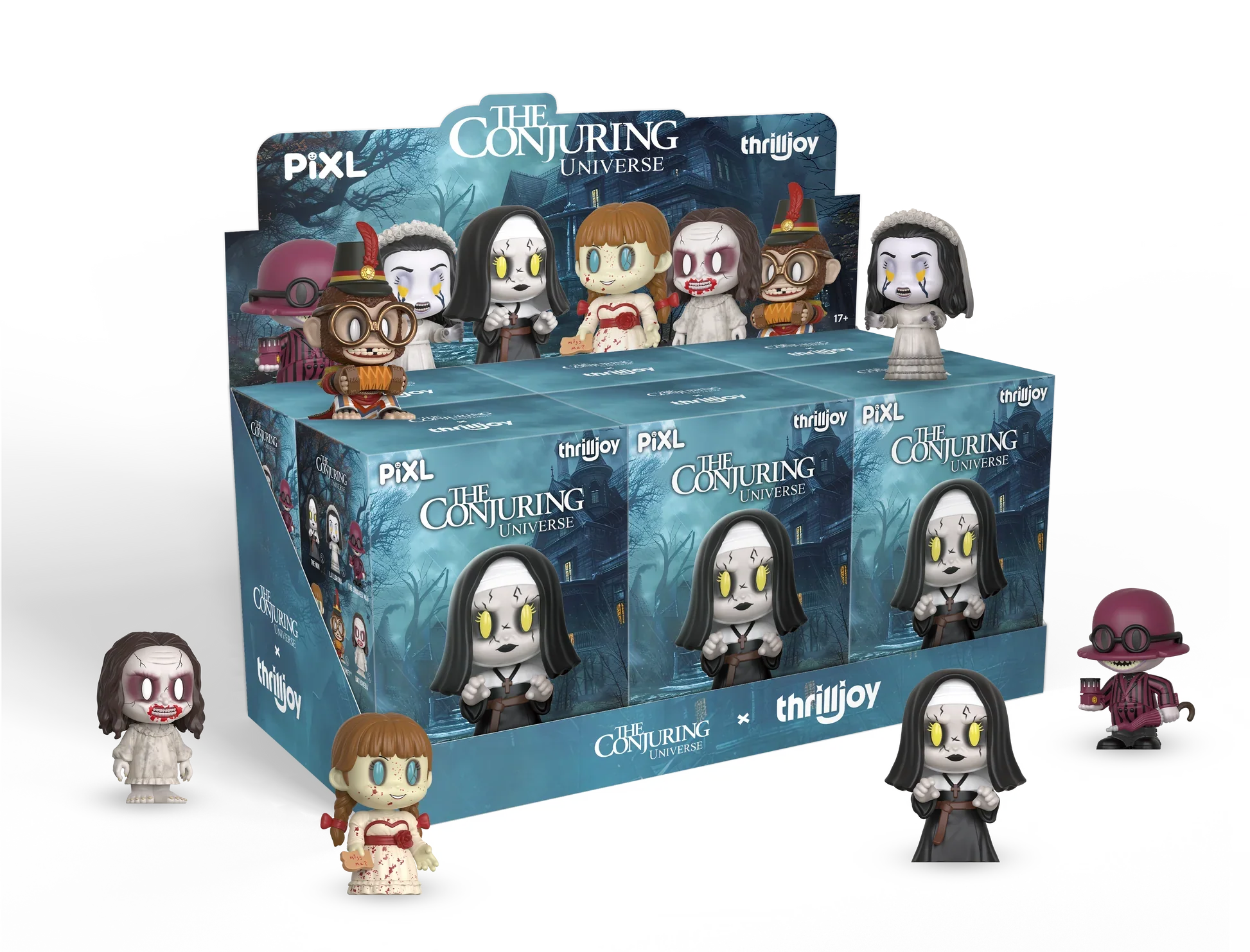 [Thrilljoy] The Conjuring Universe PIXL Blind Box Vinyl (Chance at 1 of 300 hyper-rare “chase” pieces will be redeemable for a special 12” MEGA PIX!)