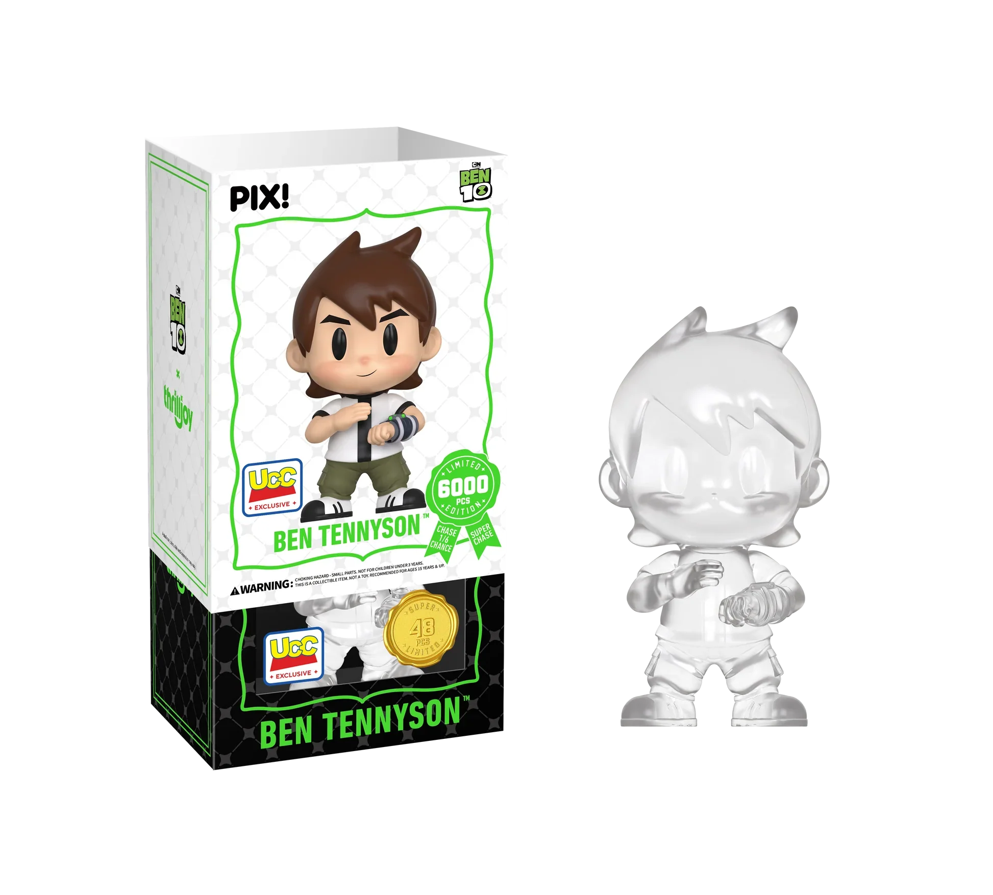 [Thrilljoy] [EXCLUSIVE] BEN 10 - Ben Tennyson LE6000 PIX Vinyl Figure (1 in 6 Chance at Chase)