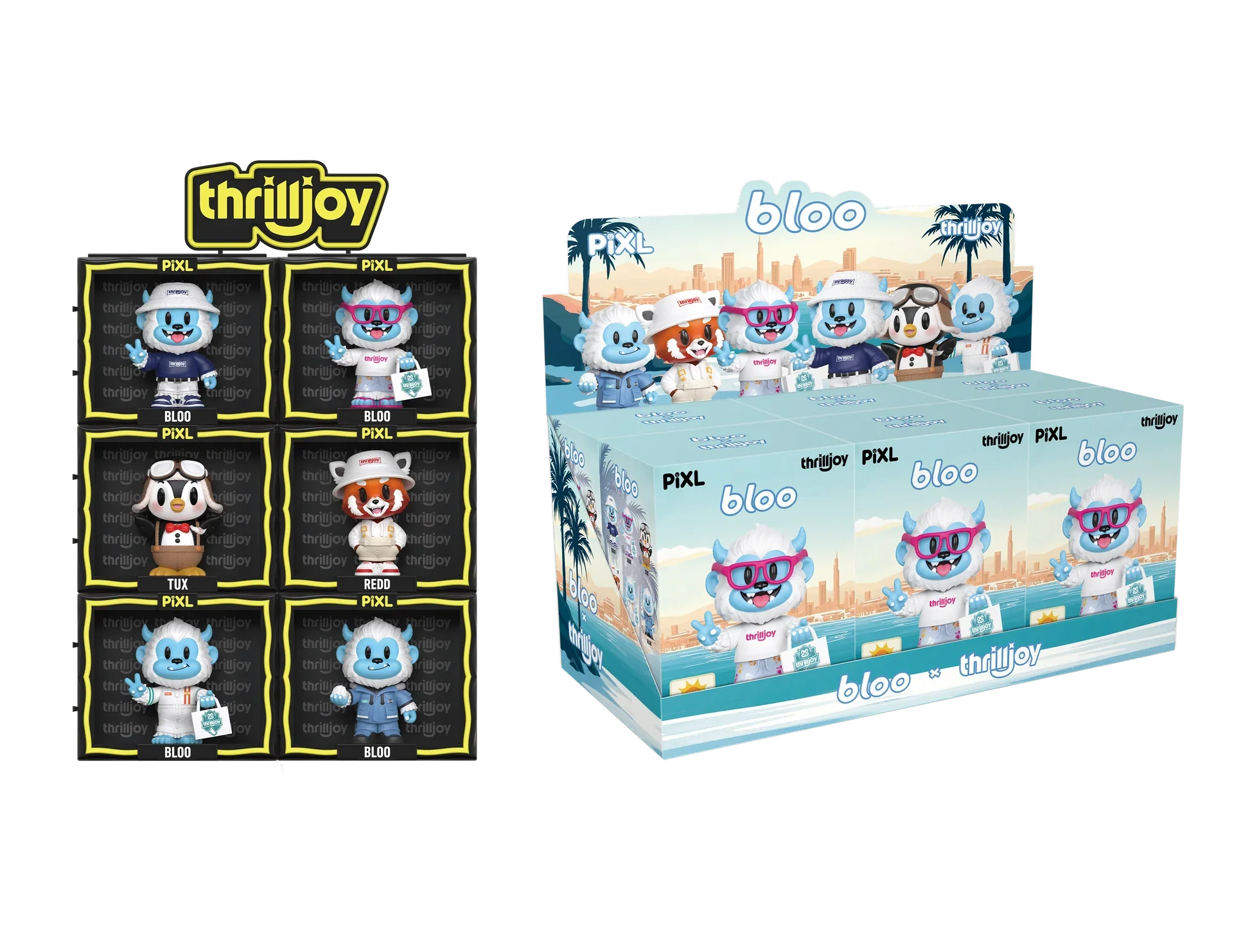 [Thrilljoy] BLOO-niverse PIXL Blind Box Vinyl (Chance at 1 of 300 hyper-rare “chase” pieces will be redeemable for a special 12” MEGA PIX!)
