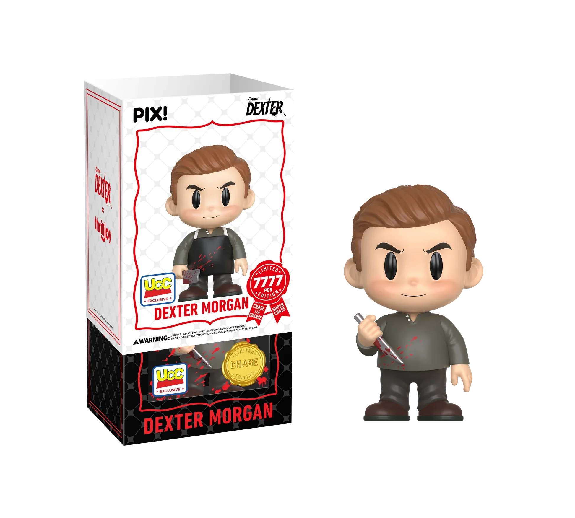 [Thrilljoy] [EXCLUSIVE] Dexter - Dexter Morgan LE7777 PIX Vinyl Figure (1 in 6 Chance at Chase)