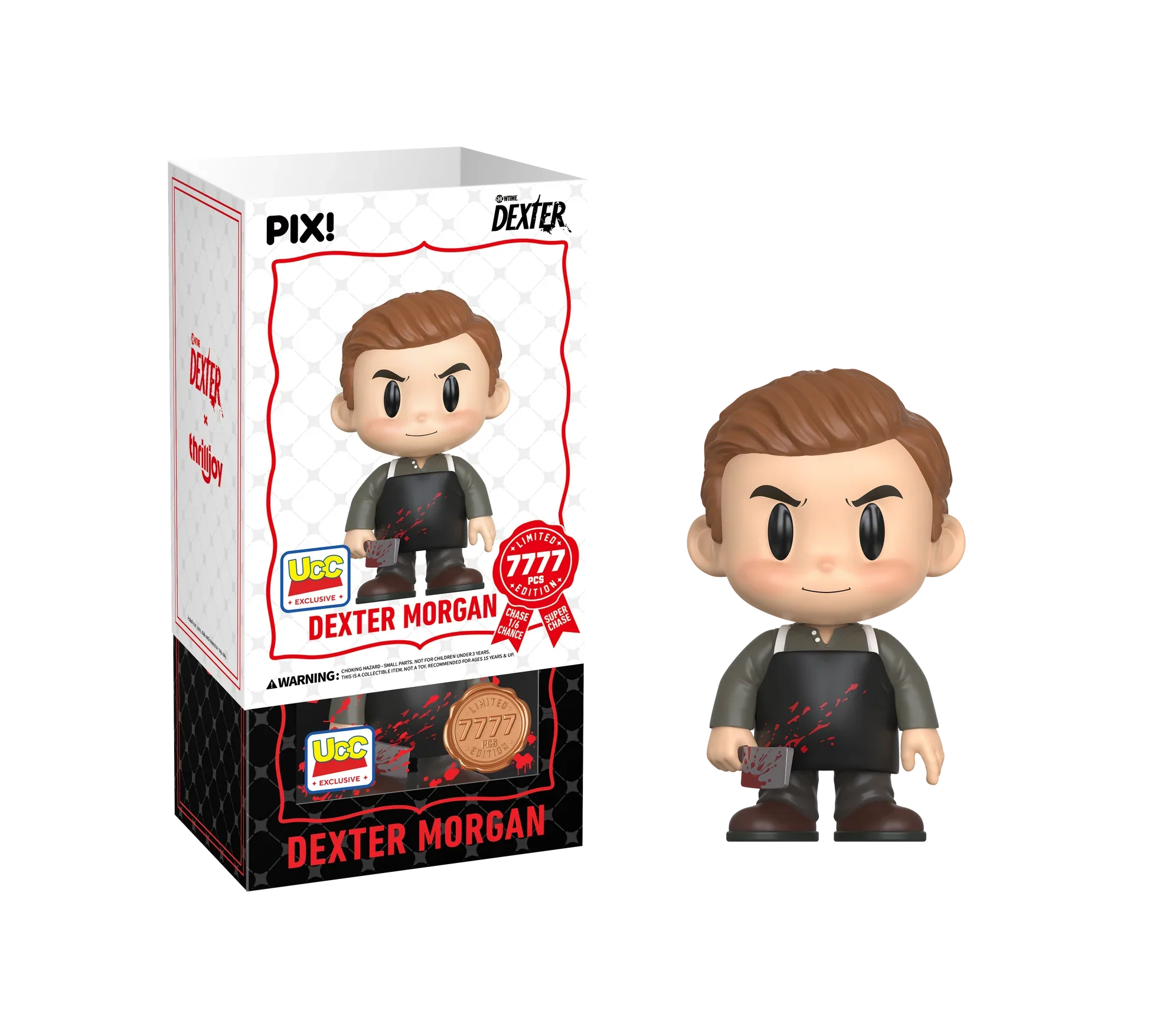 [Thrilljoy] [EXCLUSIVE] Dexter - Dexter Morgan LE7777 PIX Vinyl Figure (1 in 6 Chance at Chase)