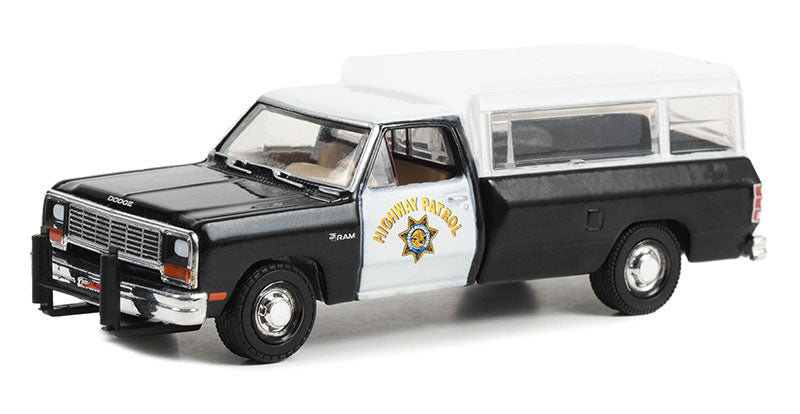 Greenlight 30414 1/64 Scale California Highway Patrol - 1985 Dodge Ram D-100
