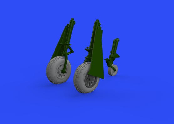 Eduard 648505 1/48 Aircraft- P51D Wheels w/Block Tread for EDU (Resin)(D)
