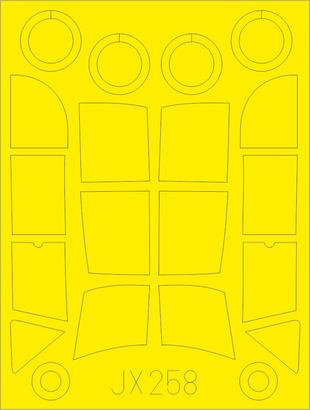 Eduard JX258 1/32 Mask Aircraft- Bf108 for EDU(D)