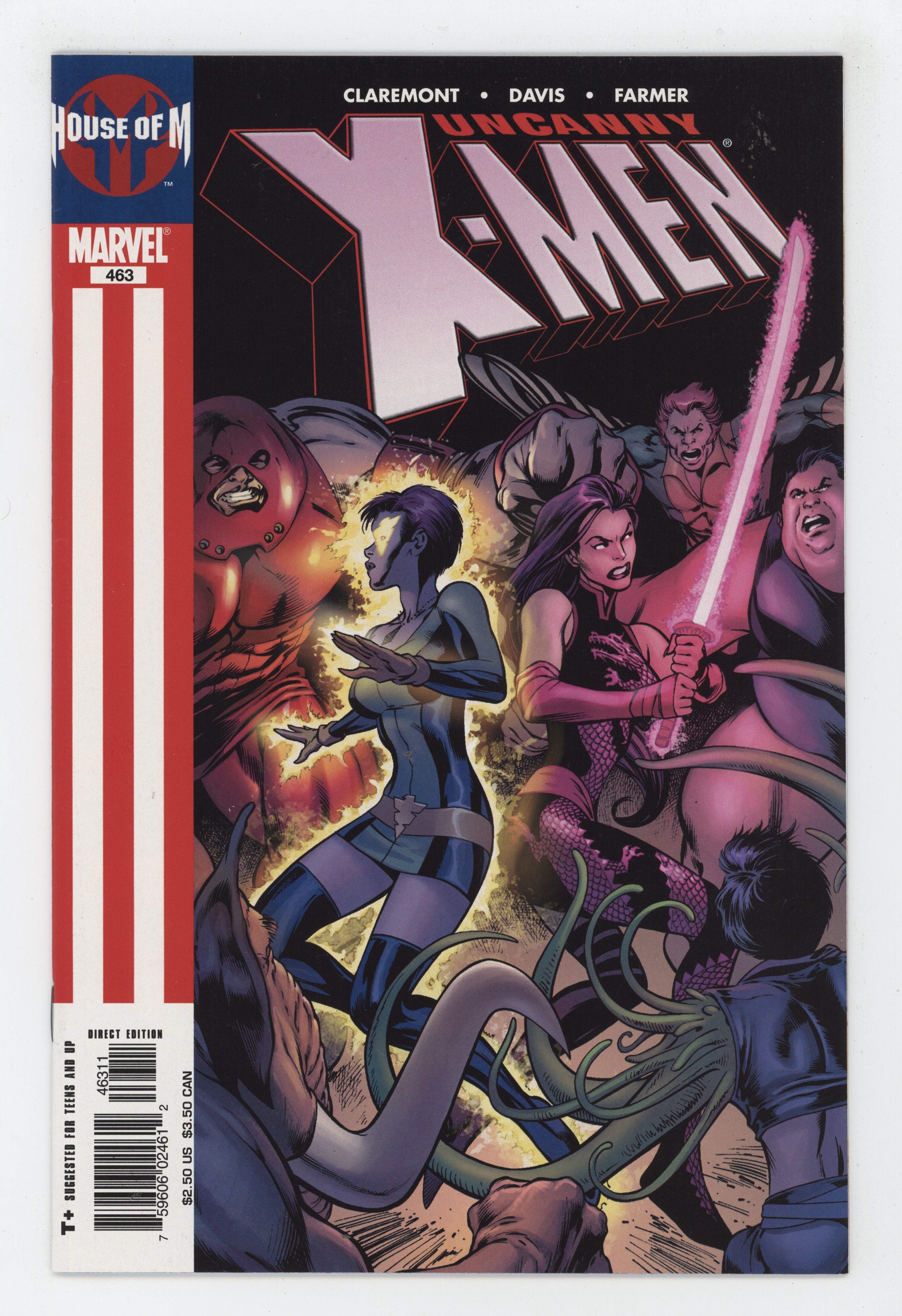 Uncanny X-Men 463 Marvel 2005 NM Alan Davis House of M Jean Grey Psylocke