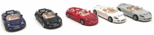 Herpa 64017 HO Scale Convertible Roadster - Assembled -- Various Colors