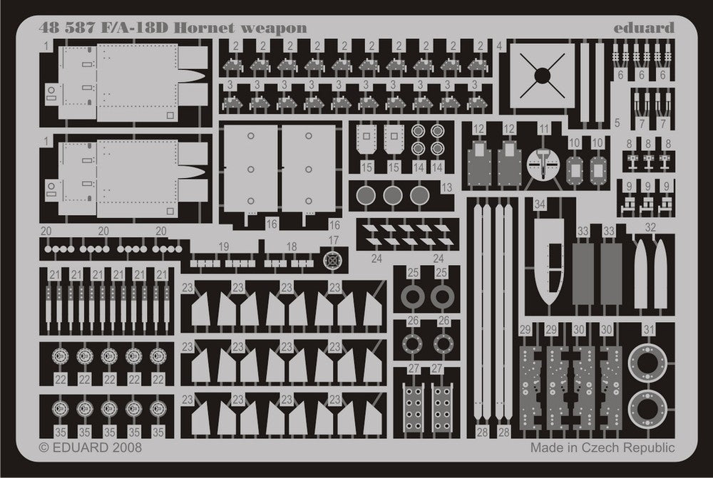 Eduard 48587 1/48 Aircraft- F/A18D Hornet Weapon for HBO