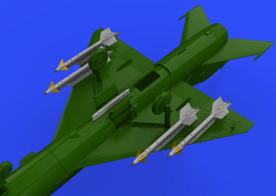 Eduard 672188 1/72 Aircraft- MiG21 R13M Missiles w/Pylons for EDU (Photo-Etch &