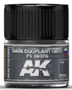 AK Interactive RC242 Real Colors: Dark Eggplant Grey FS36076 Acrylic Lacquer Paint 10ml Bottle