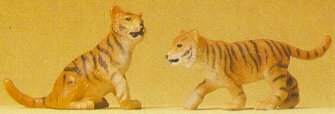 Preiser 47513 44221 Scale Wild Animal Figures, 1/24 - 1/25 Scale -- Tiger Cubs
