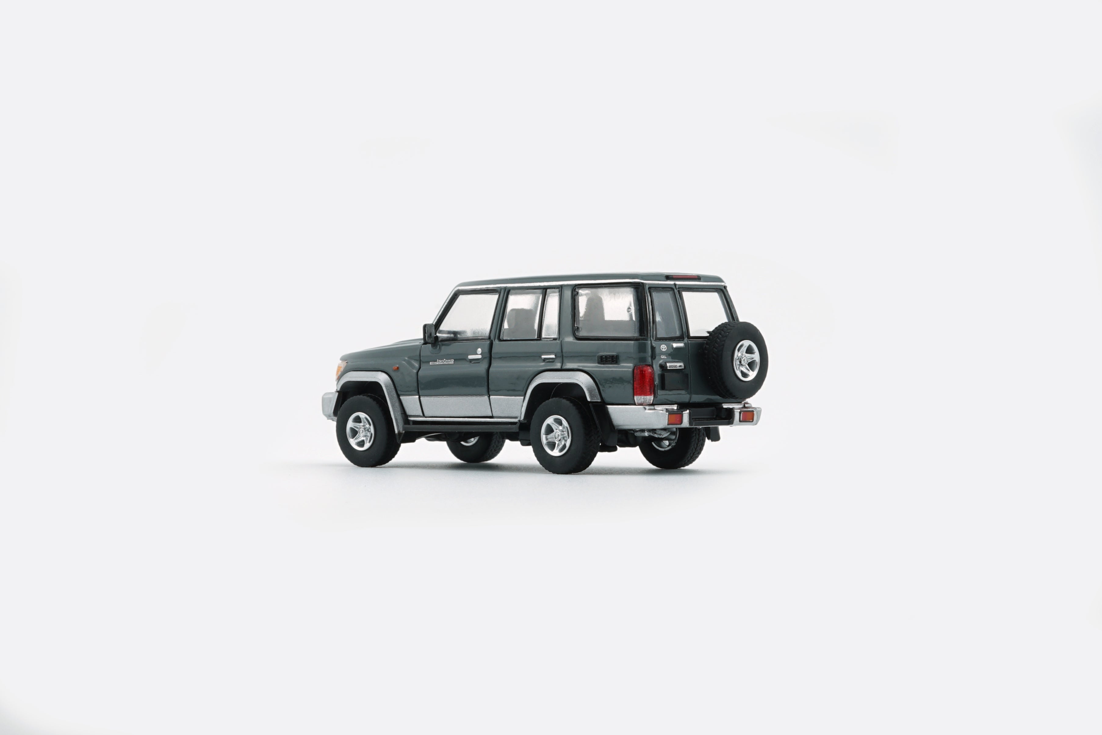 BM Creations Toyota Land Cruiser LC76 Dark Red / Dark Grey - RHD 1:64