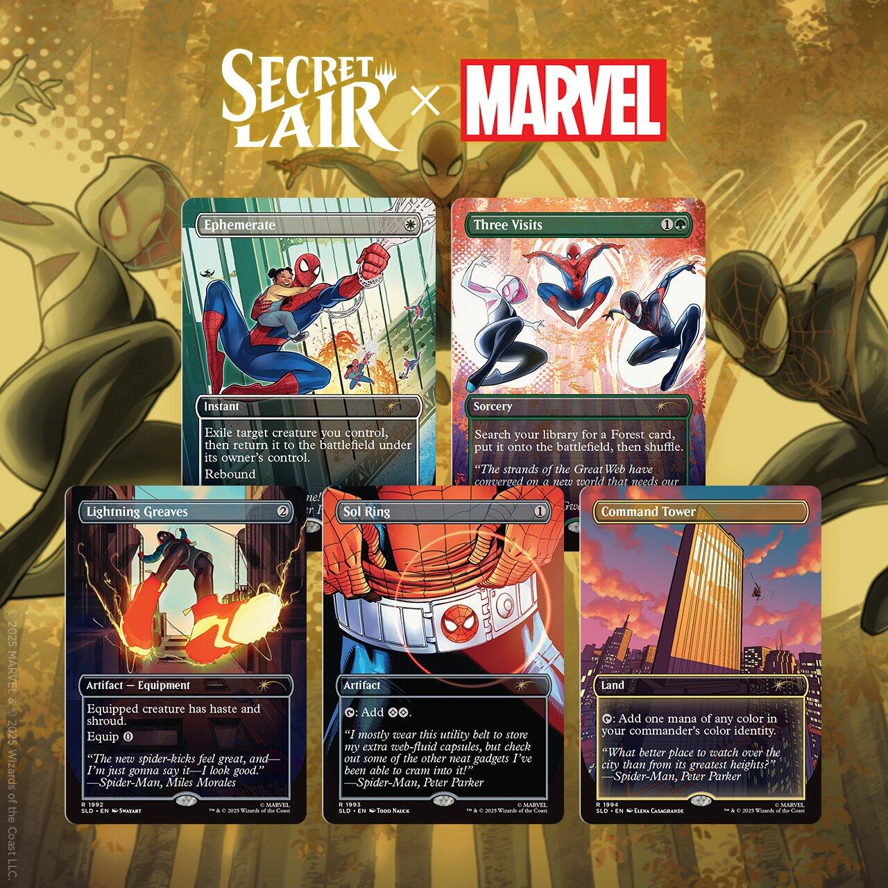 (Preorder) Secret Lair Drop: Secret Lair x Marvel's Spider-Man: Heroic Deeds
