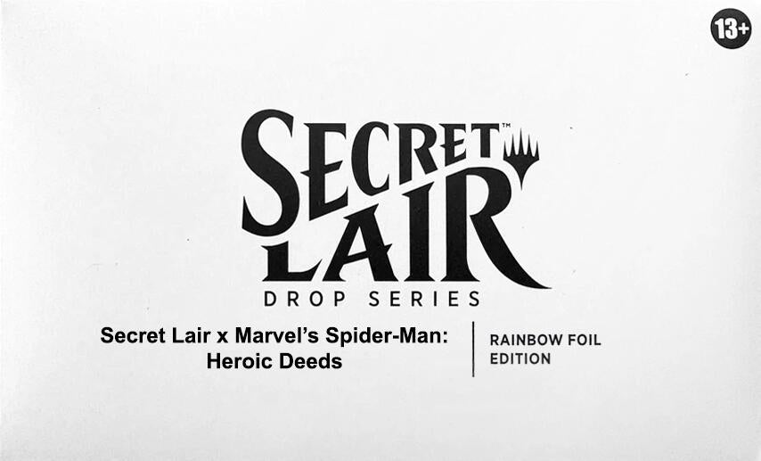 (Preorder) Secret Lair Drop: Secret Lair x Marvel's Spider-Man: Heroic Deeds (Rainbow Foil Edition)