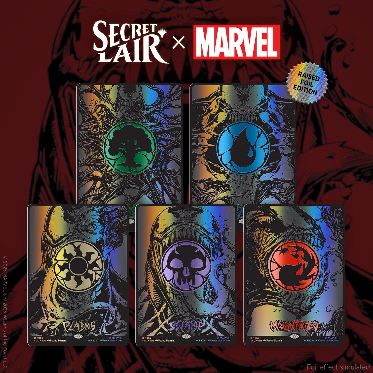 (Preorder) Secret Lair Drop: Secret Lair x Marvel's Spider-Man: Mana Symbiote - Raised Foil Edition