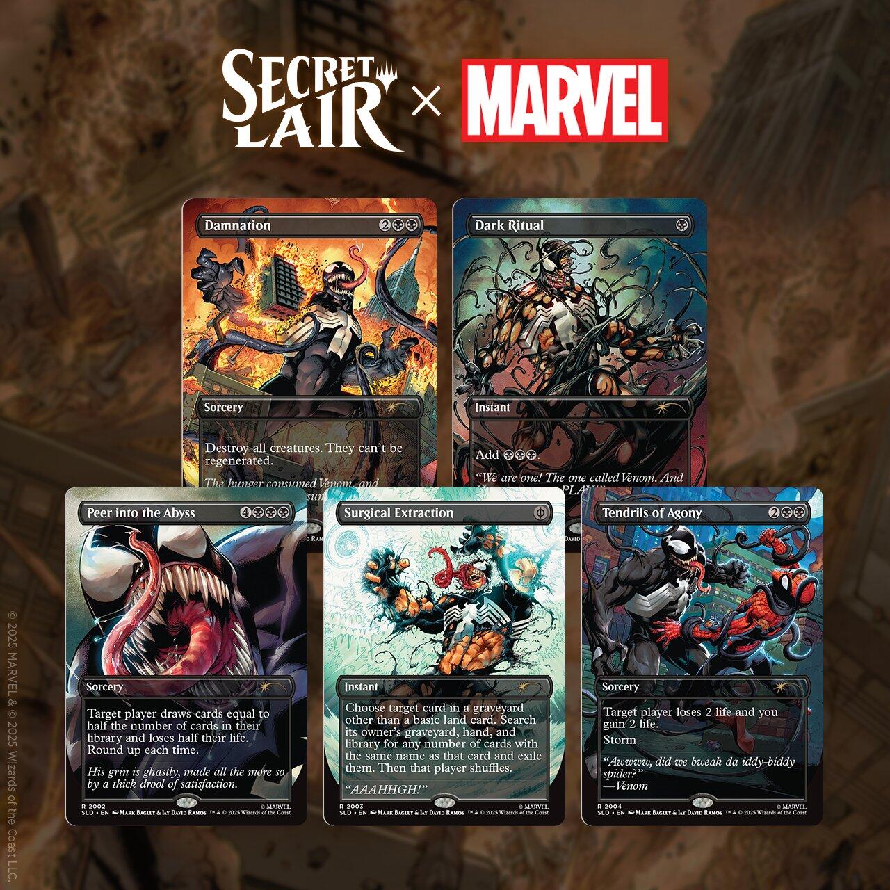 (Preorder) Secret Lair Drop: Secret Lair x Marvel's Spider-Man: Venom Unleashed (Colors)
