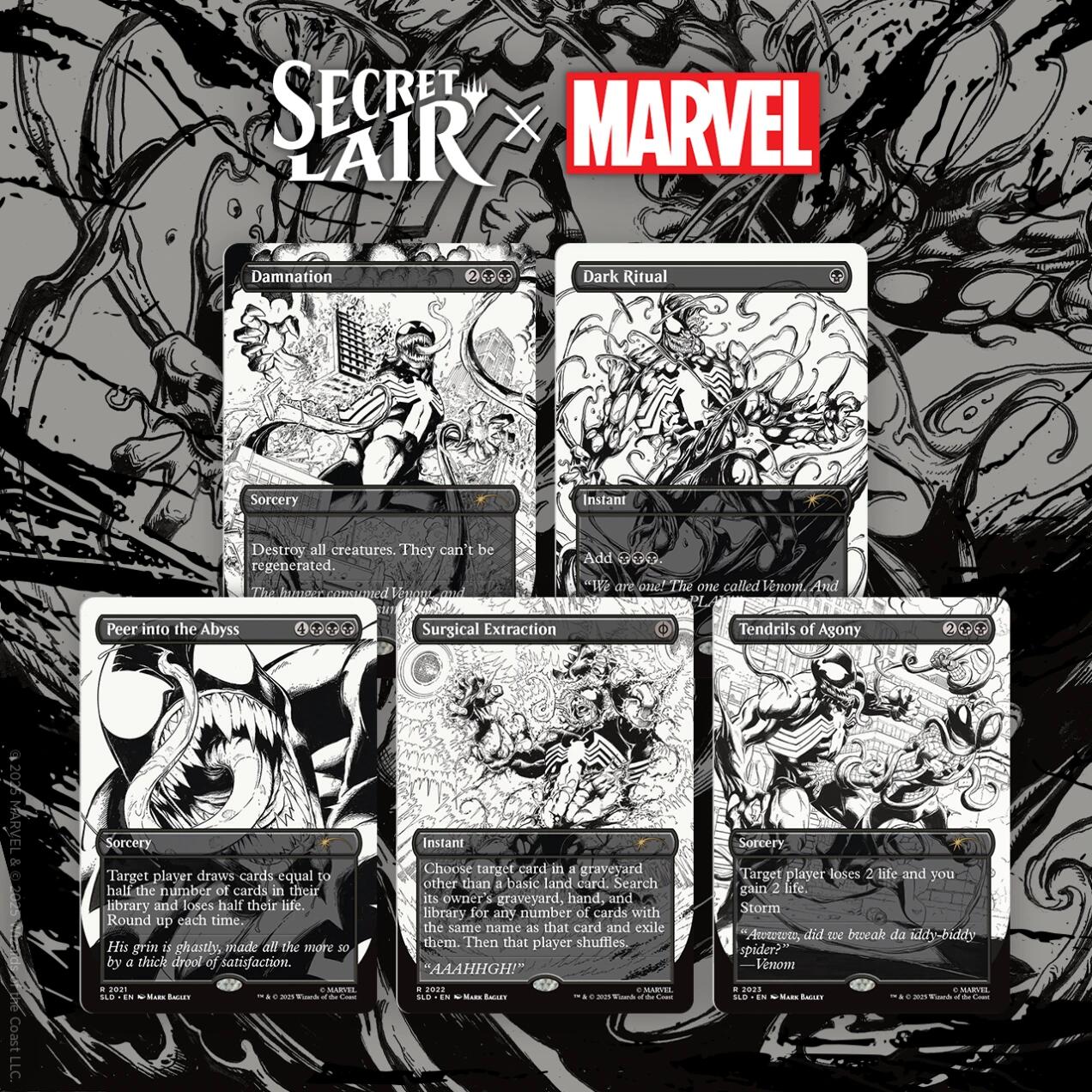 (Preorder) Secret Lair Drop: Secret Lair x Marvel's Spider-Man: Venom Unleashed (Inks)