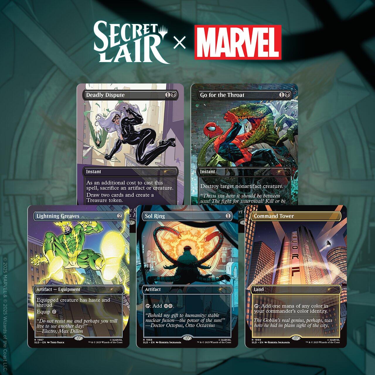 (Preorder) Secret Lair Drop: Secret Lair x Marvel's Spider-Man: Villainous Plots