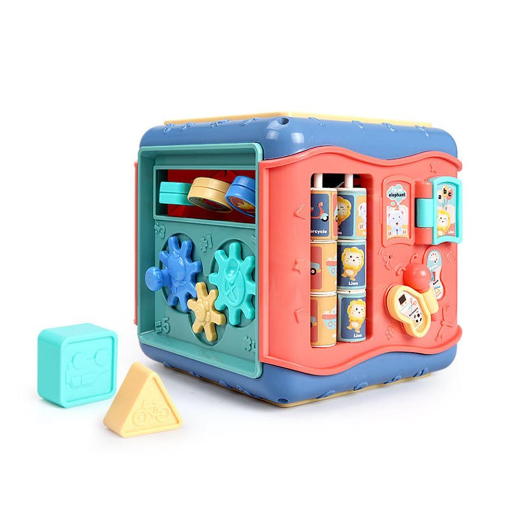 Montessori Hexahedron Toy – 6-Sided Educational Activity Box