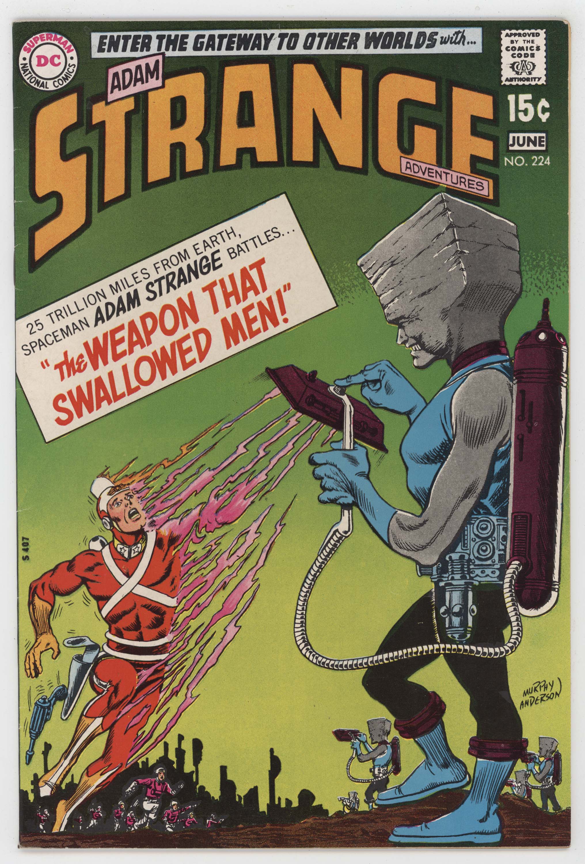 Strange Adventures 224 DC 1970 VF Murphy Anderson Adam Strange