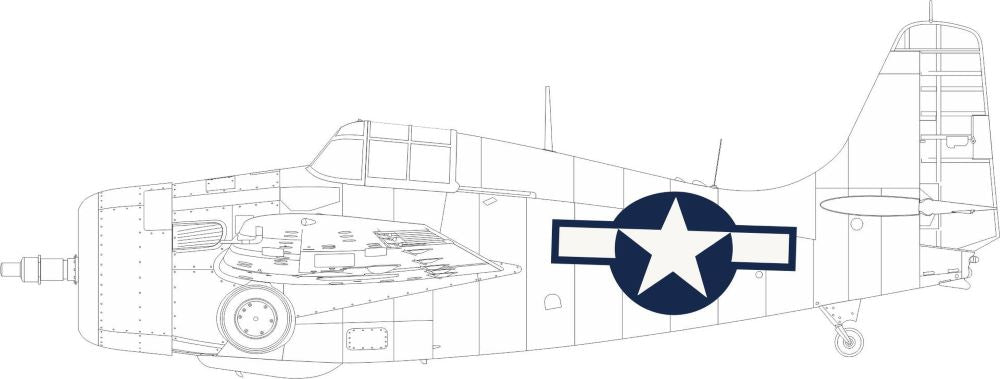 Eduard EX971 1/48 Mask Aircraft- FM2 US National Insignia for EDU