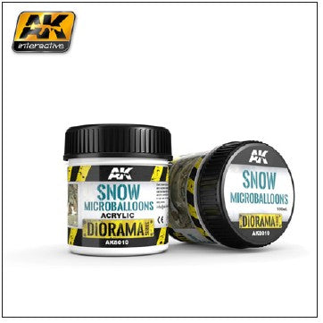 AK Interactive 8010 Diorama Series: Snow Microballoons Powder Texture Acrylic 10