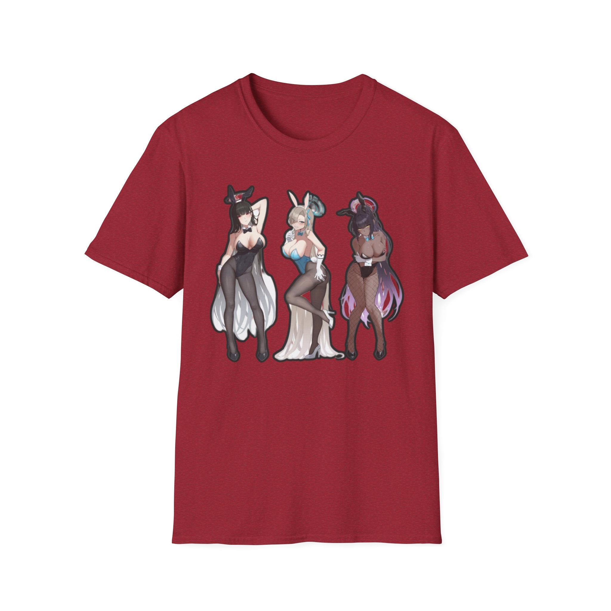 Anime-Inspired lewd bunny Unisex Softstyle T-Shirt, Cute Anime Art Tee, Casual Streetwear, Geeky Gift for Him/Her, Halloween Party Top, Graphic [...]