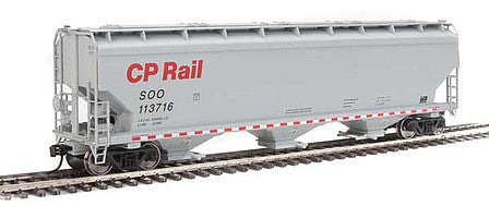 Walthers Mainline 7699 HO Scale 60' NSC 5150 3-Bay Covered Hopper - Ready to Run -- Canadian Pacific #113716 - SOO reporting marks
