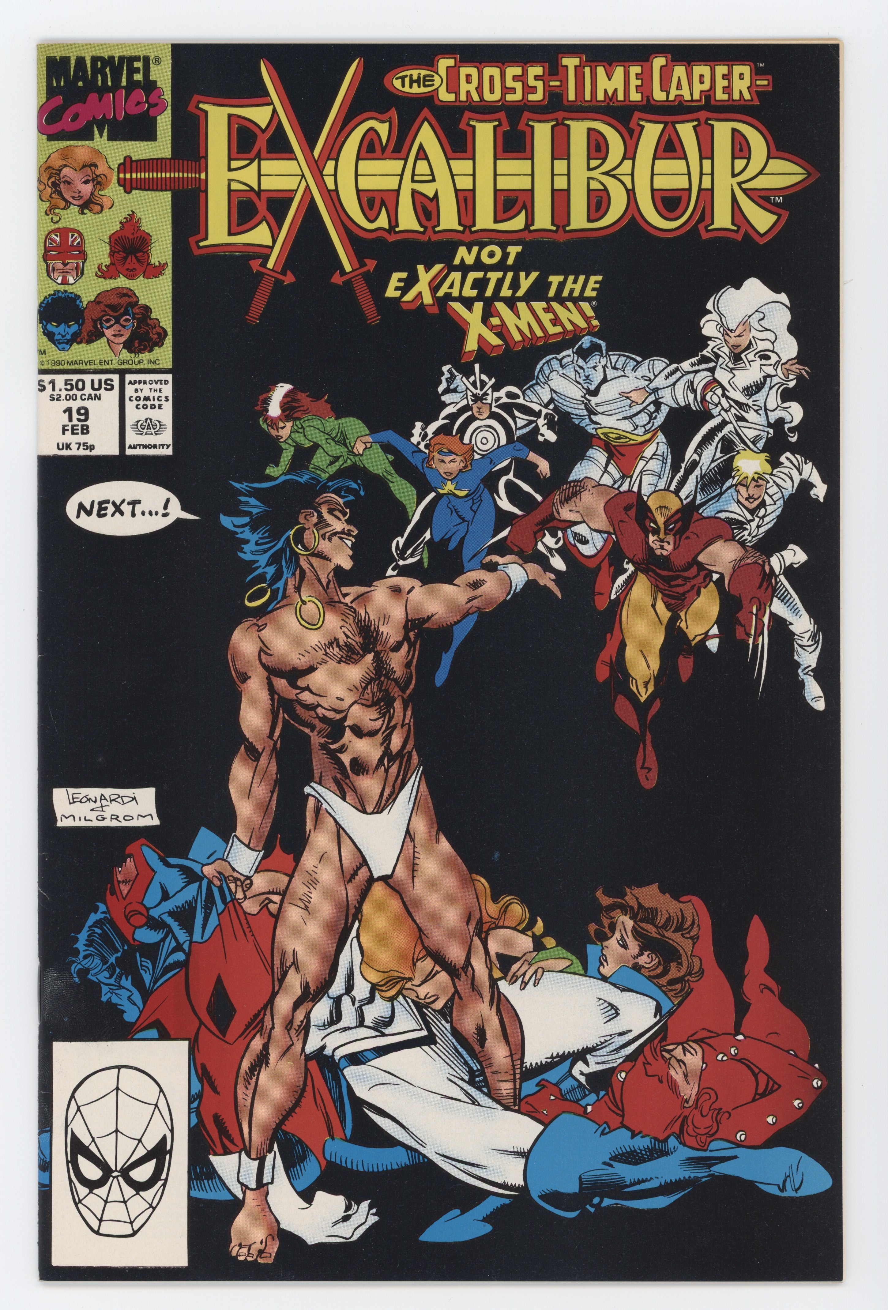 Excalibur 19 1st Series Marvel 1990 NM Phoenix Kitty Pryde Cross Time Caper
