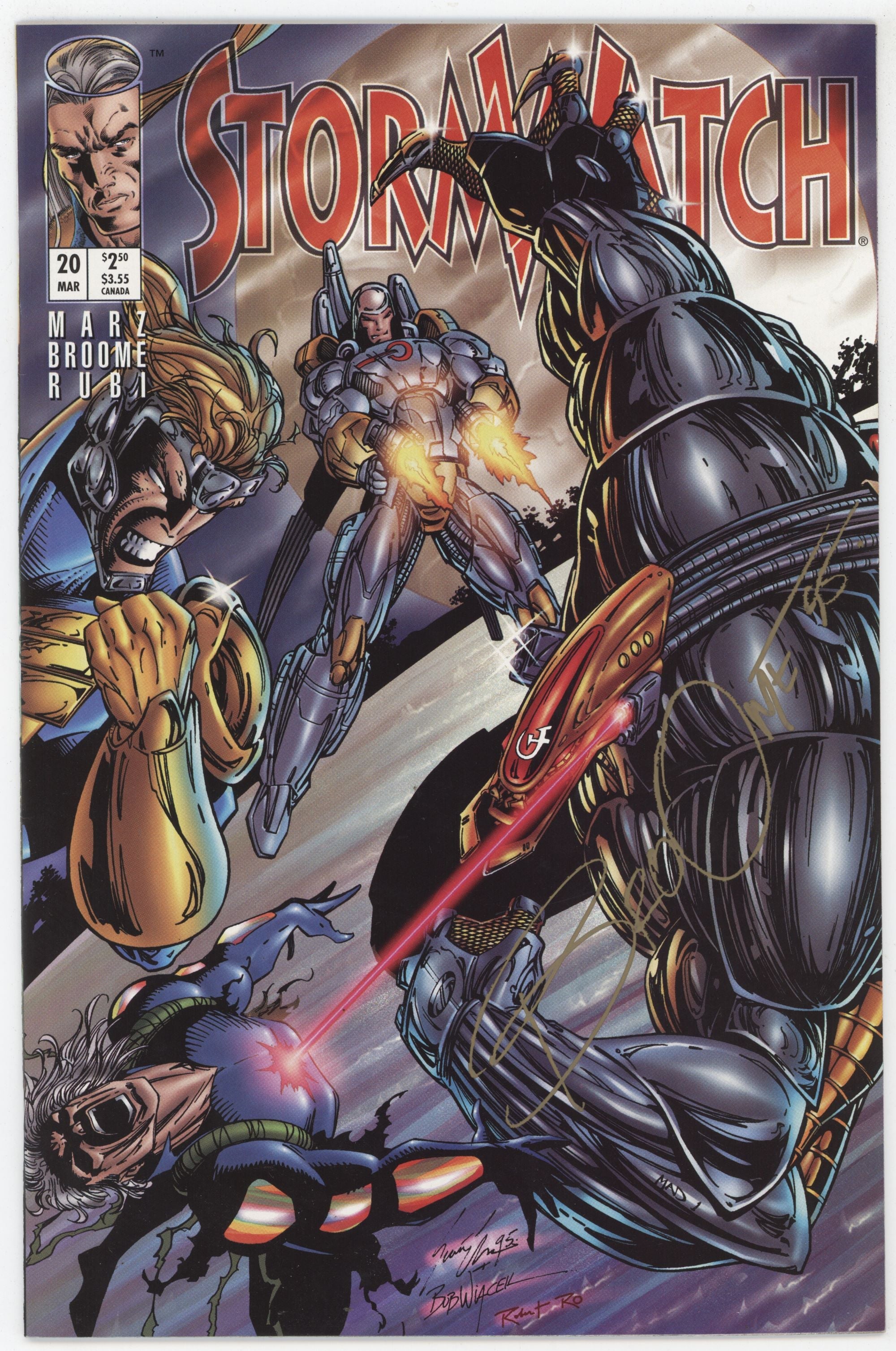 Stormwatch 20 Image 1995 NM Signed Matt Broome