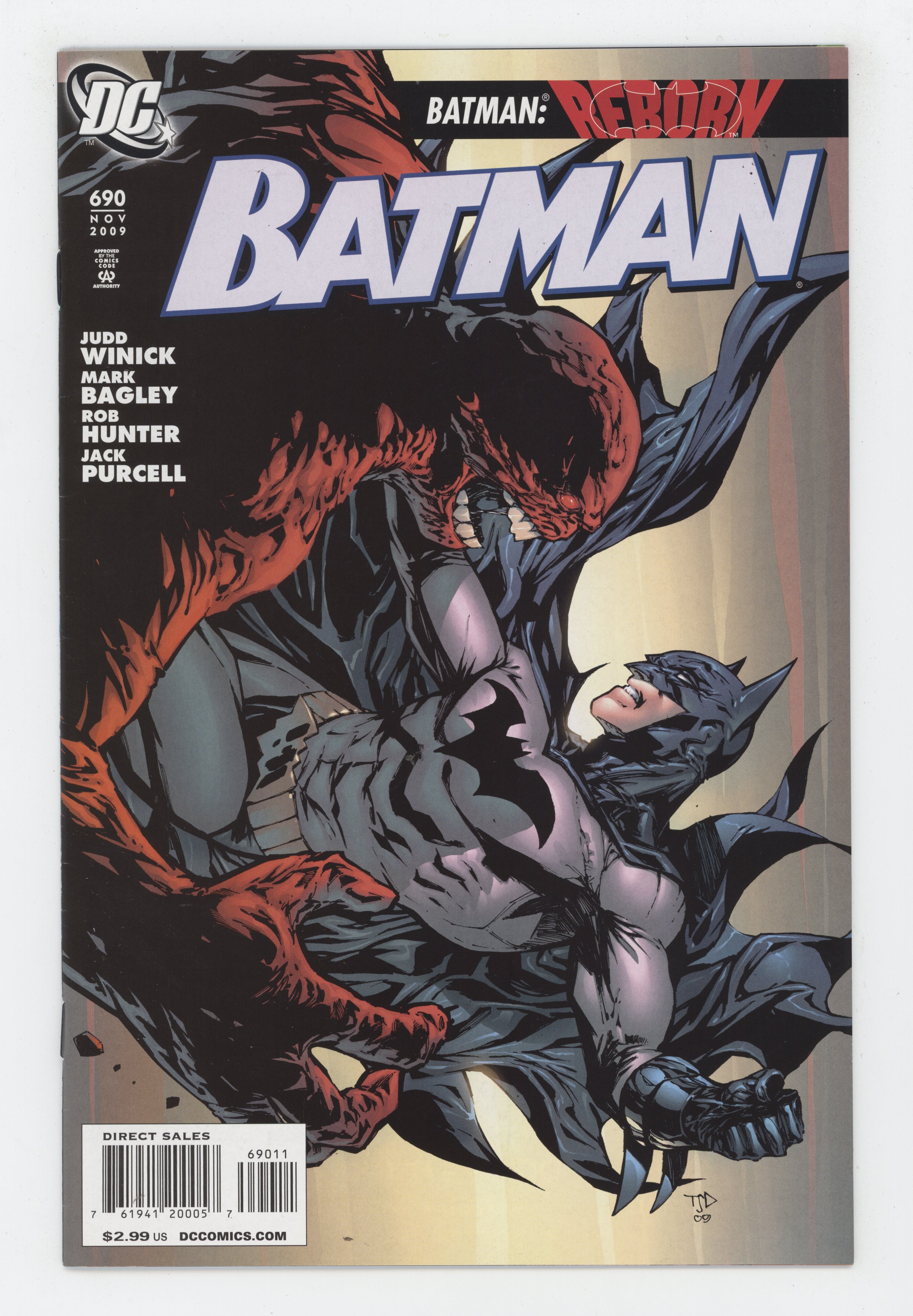 Batman 690 DC 2009 Tony Daniel Judd Winick Reborn 4