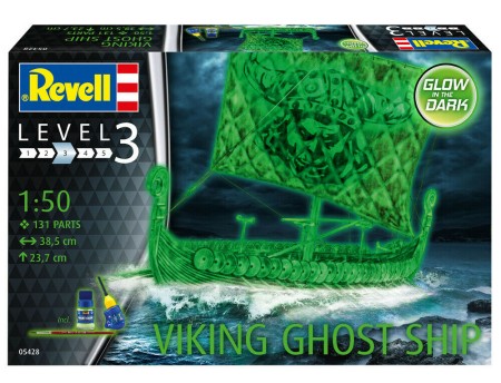 Revell 5428 1/50 Viking Ghost Ship w/Glow-in-the-dark paint