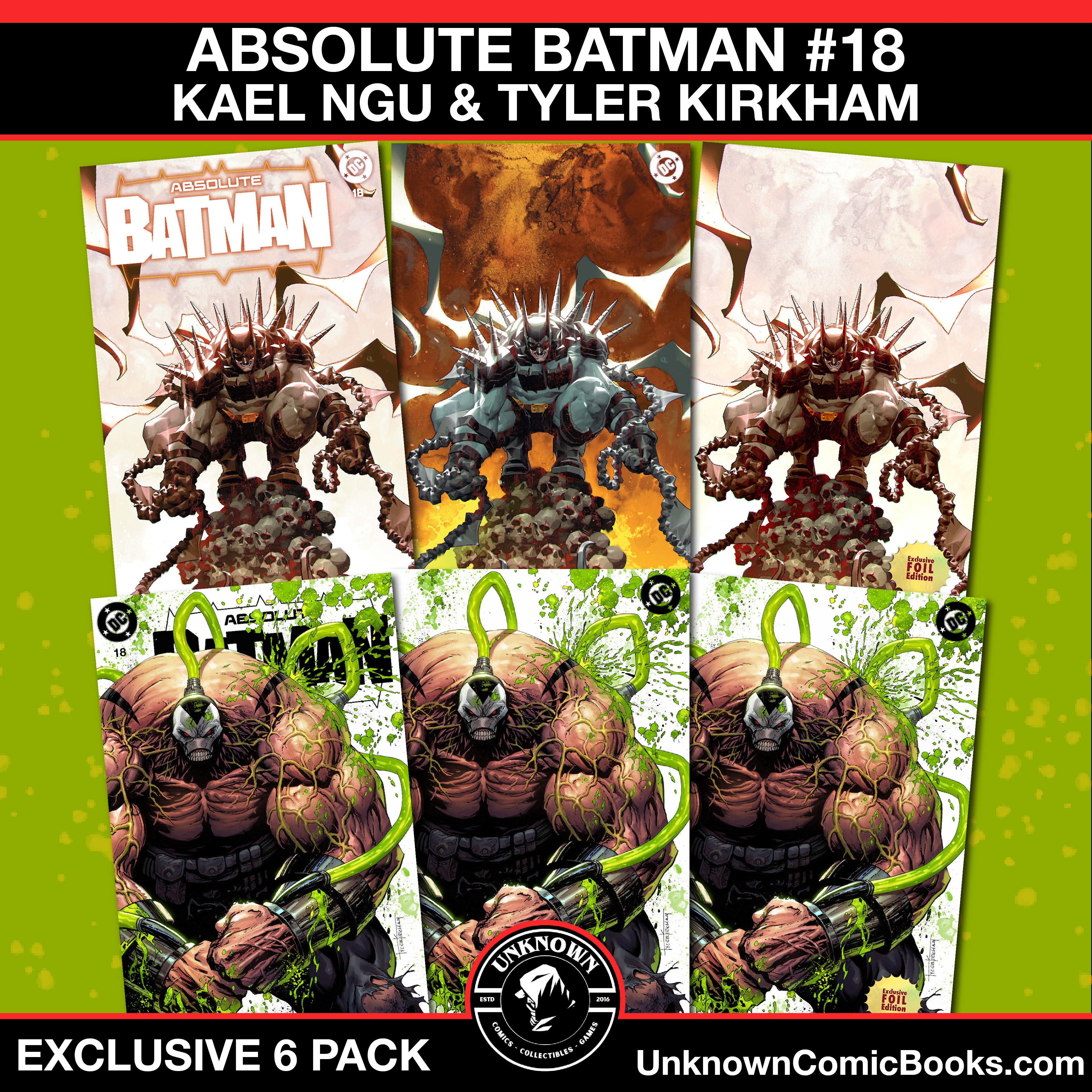 [6 PACK] ABSOLUTE BATMAN #18 TYLER KIRKAHM | KAEL NGU (03/11/2026)