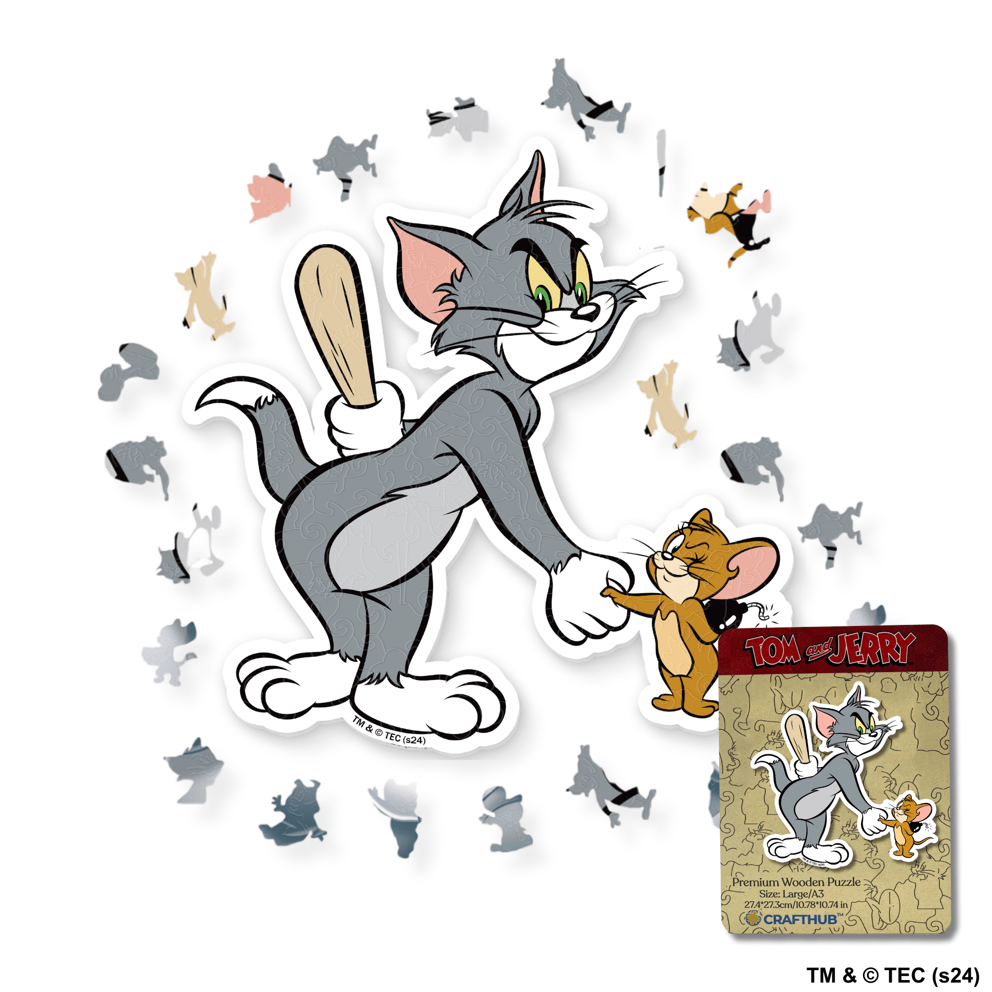 Tom & Jerry Wooden Jigsaw Puzzles