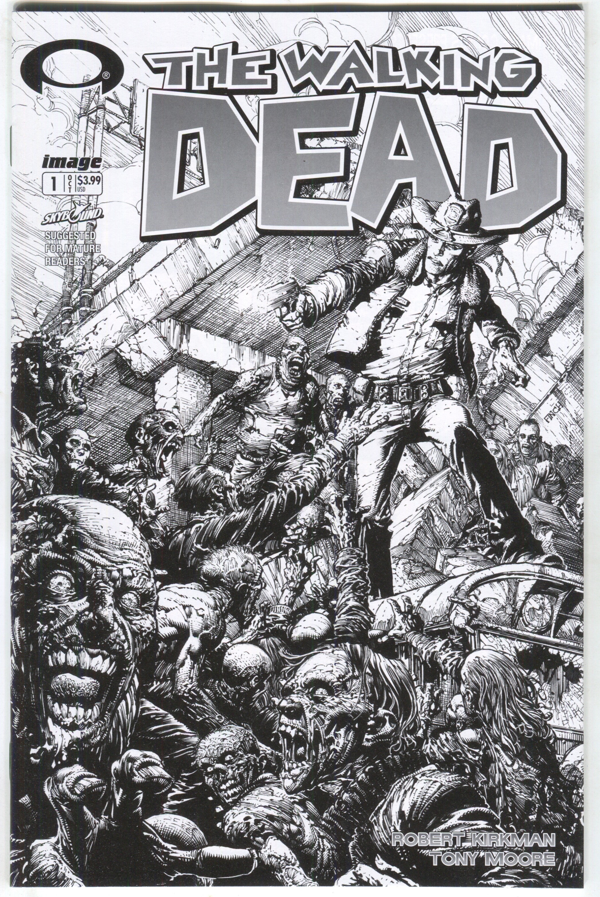 Walking Dead 1 Image 2018 15th Anniversary David Finch B&W Variant Blind Bag