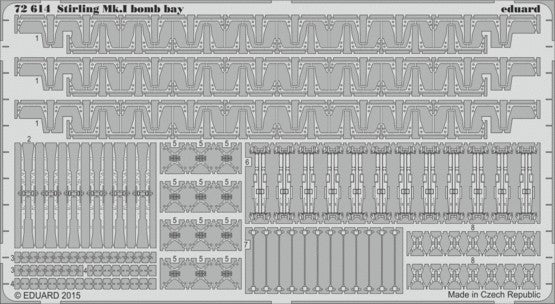 Eduard 72614 1/72 Aircraft- Stirling MK I Bomb Bay for ITA