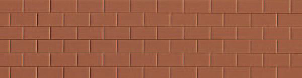 Preiser 19606 HO Scale Long Rectangular Tile Flooring or Wall -- Terracotta 3-3/