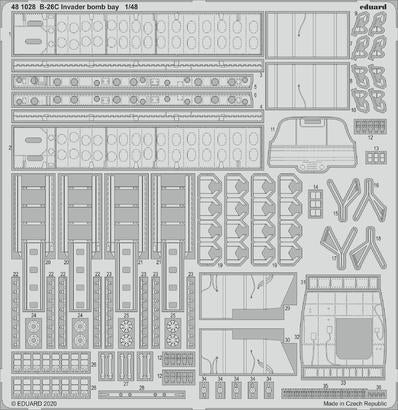 Eduard 481028 1/48 Aircraft- B26C Invader Bomb Bay for ICM