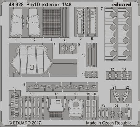 Eduard 48928 1/48 Aircraft- P51D Exterior for MGK